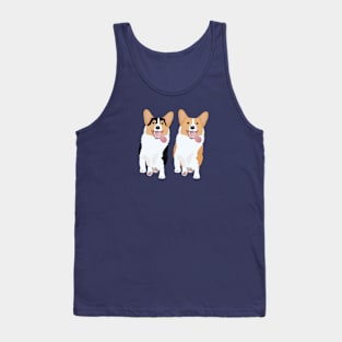 Corgi Friends Running Together Tank Top